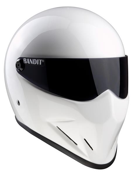 Bandit Crystal Motorcycle Helmet - White